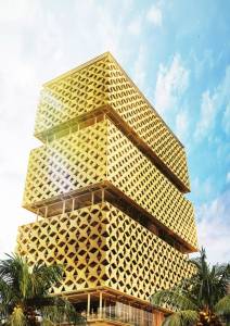 Проект деревянного небоскреба в Нигерии