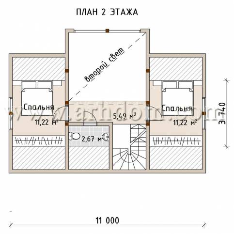 План второго этажа проекта Лахта-141