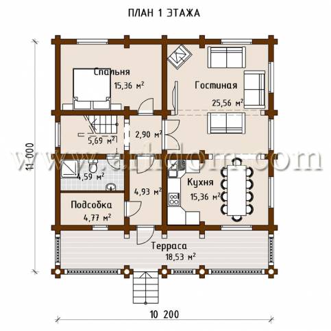 План первого этажа проекта Апрелевка-224