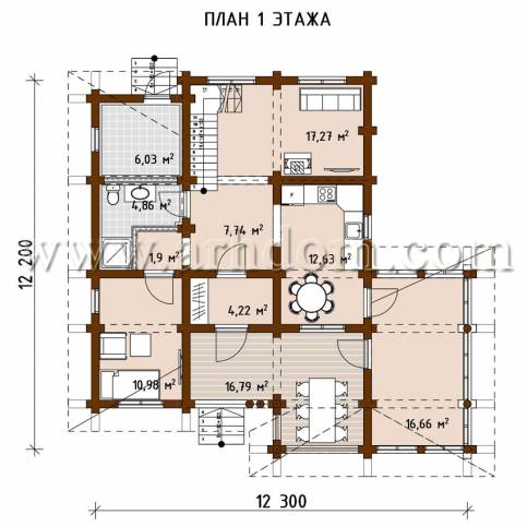 План первого этажа проекта Журавлево-182