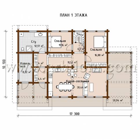 План первого этажа проекта Ruza Resort-256