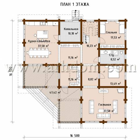 План первого этажа проекта Истринский Лес-359