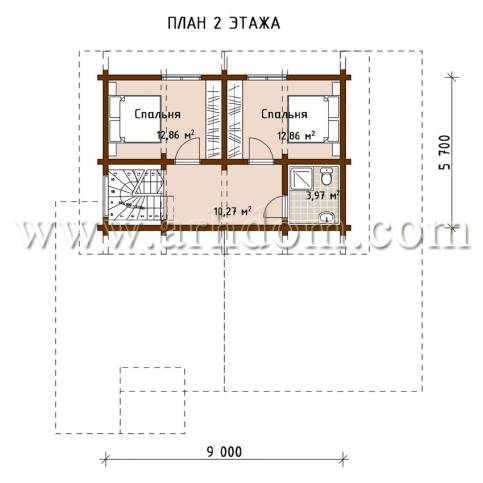 План второго этажа проекта Мишкин Лес-184
