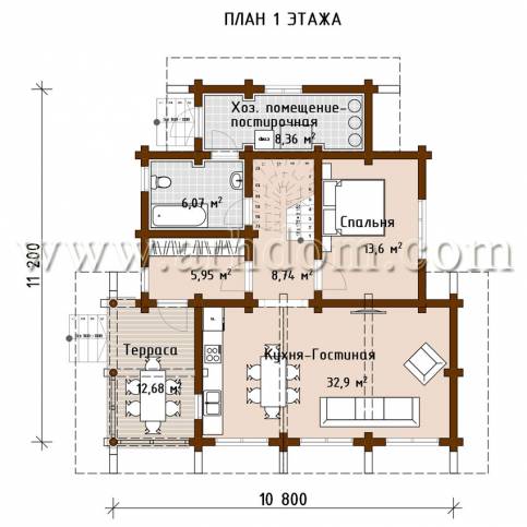 План первого этажа проекта Шелестово-142