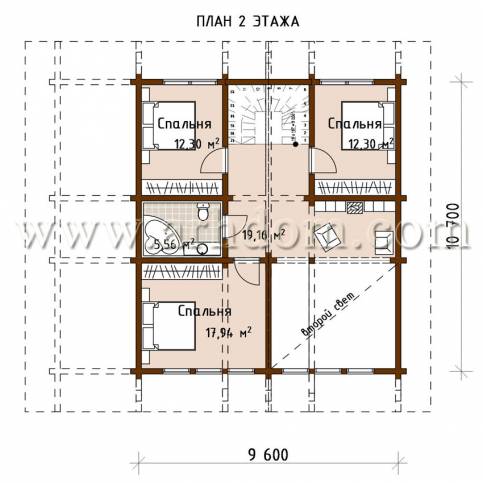 План второго этажа проекта Руза Фэмили Парк-243